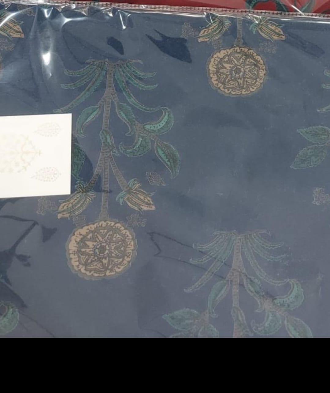 Paramphera studio Ajrakh print 93 x 108 100% pure cotton fabric