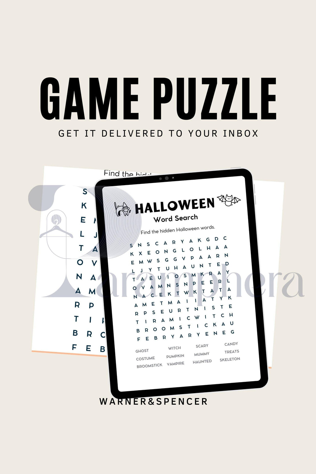 Printable Word Search Puzzle | Escape Room Theme | Kids Activity Game | Birthday Party Printable | Instant Download