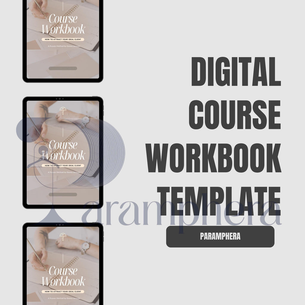 Editable Course Workbook Template Canva | Online Coach Workbook | Digital Course Guide | PDF Printable Workbook