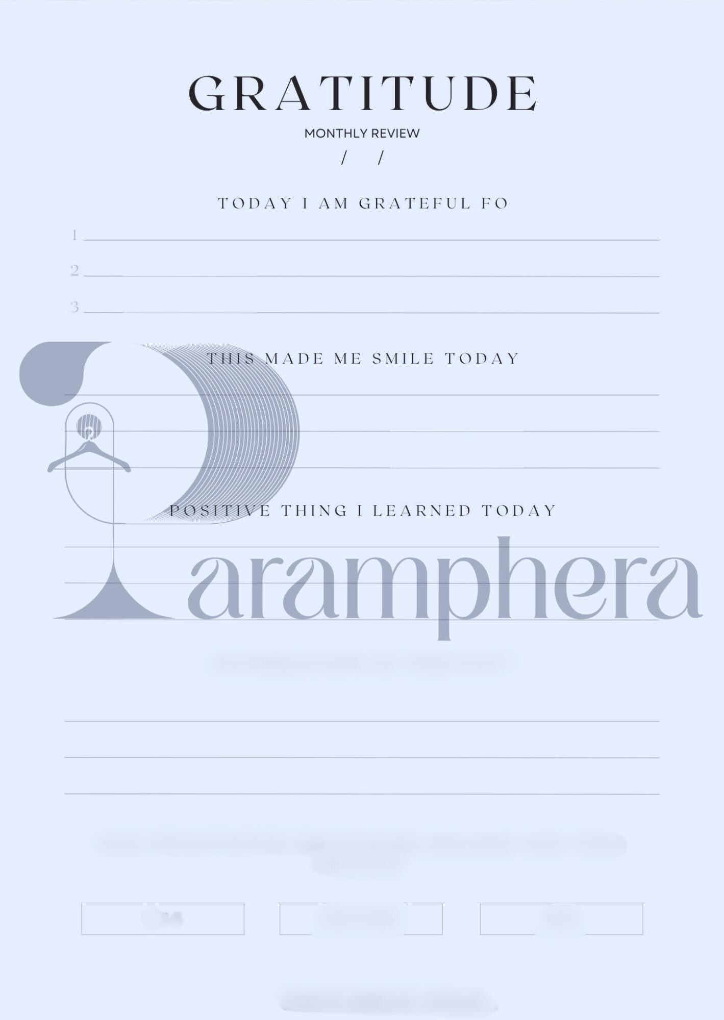 Gratitude Journal Printable – A4 Guided Daily Prompts PDF, Mindfulness & Reflection Journal, Self Care Download