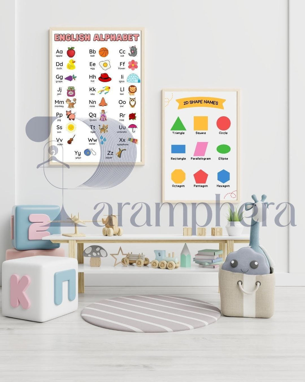 Editable Teacher Classroom Decor Bundle — Neutral Modern Posters, Name Tags, Alphabet Cards, Calendar — Printable A4 & US Letter