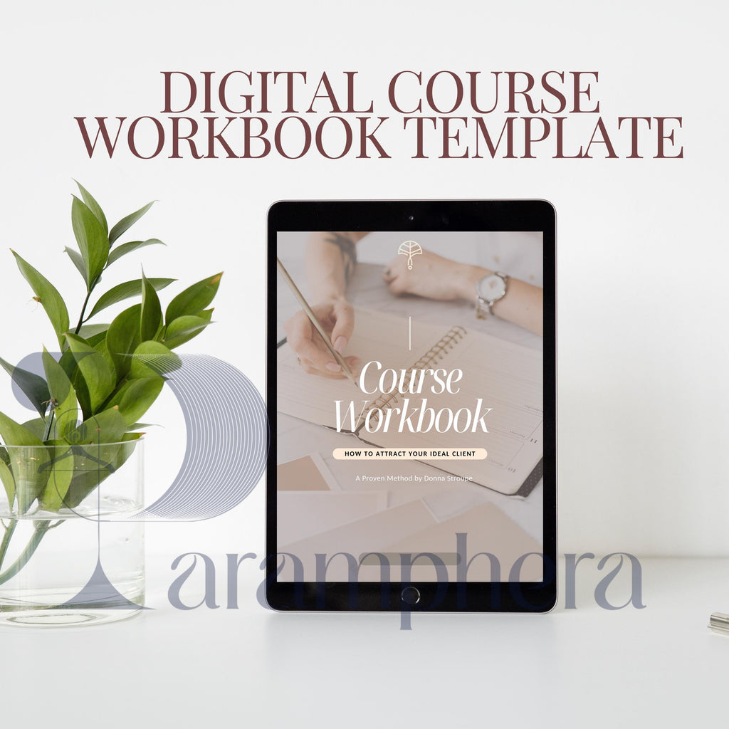 Editable Course Workbook Template Canva | Online Coach Workbook | Digital Course Guide | PDF Printable Workbook