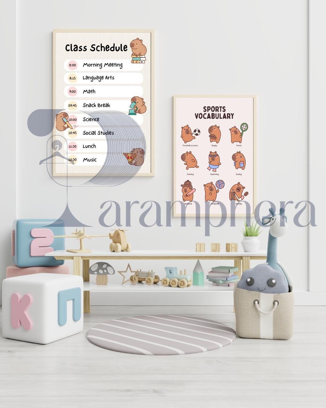 Editable Teacher Classroom Decor Bundle — Neutral Modern Posters, Name Tags, Alphabet Cards, Calendar — Printable A4 & US Letter