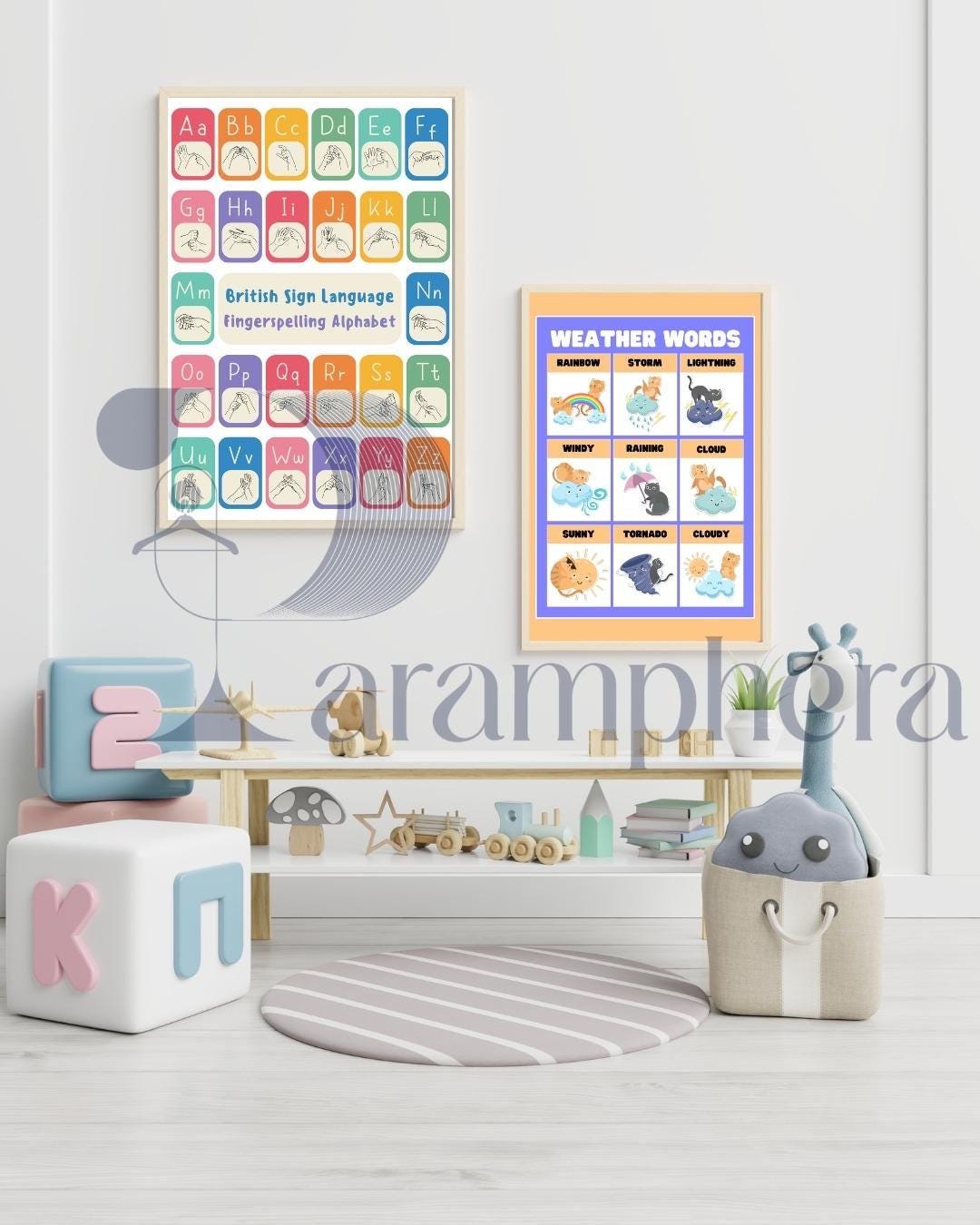Editable Teacher Classroom Decor Bundle — Neutral Modern Posters, Name Tags, Alphabet Cards, Calendar — Printable A4 & US Letter