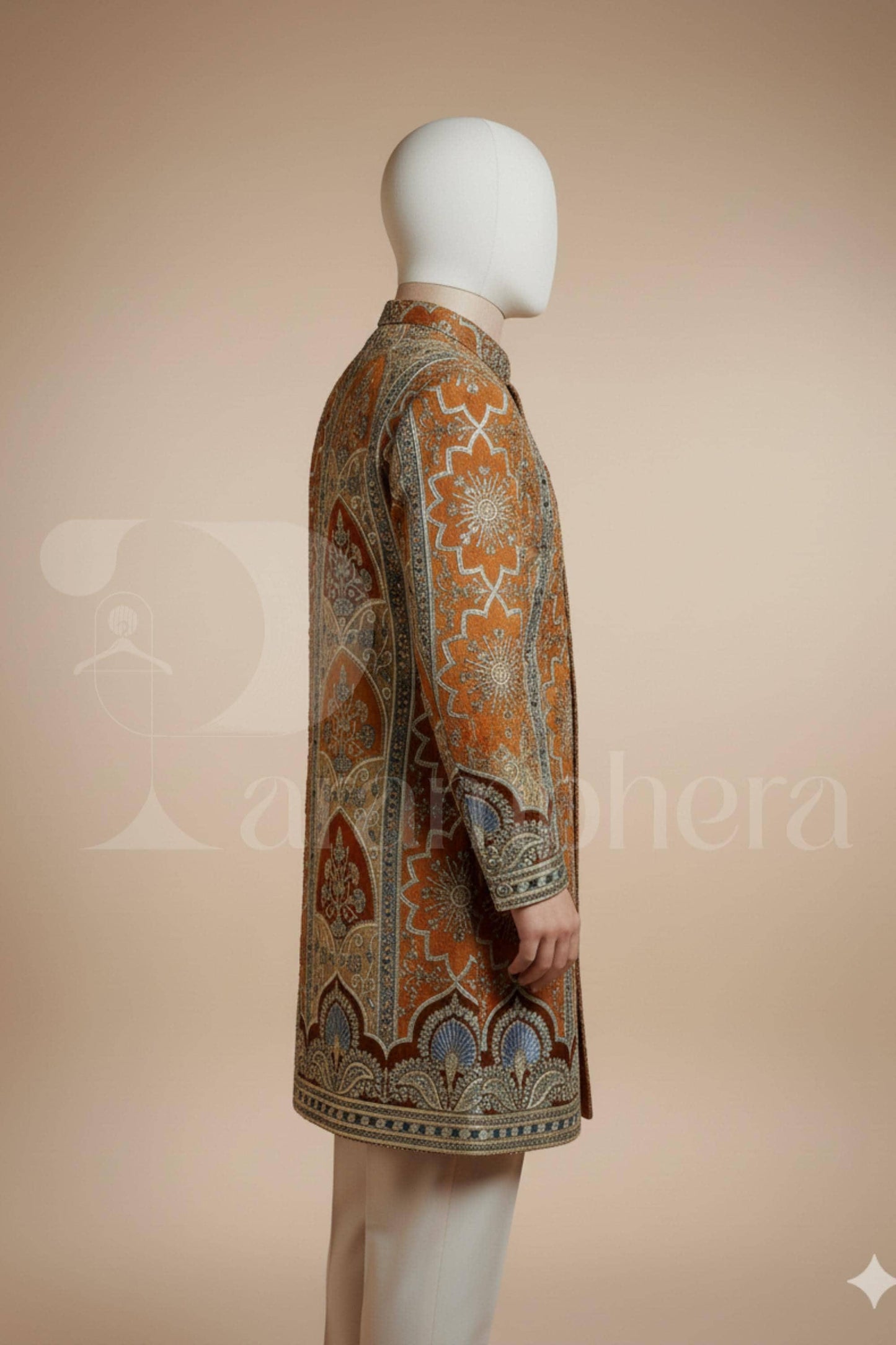 Embroidered Kurta Pajama Set: Men's Ethnic Wedding Outfit