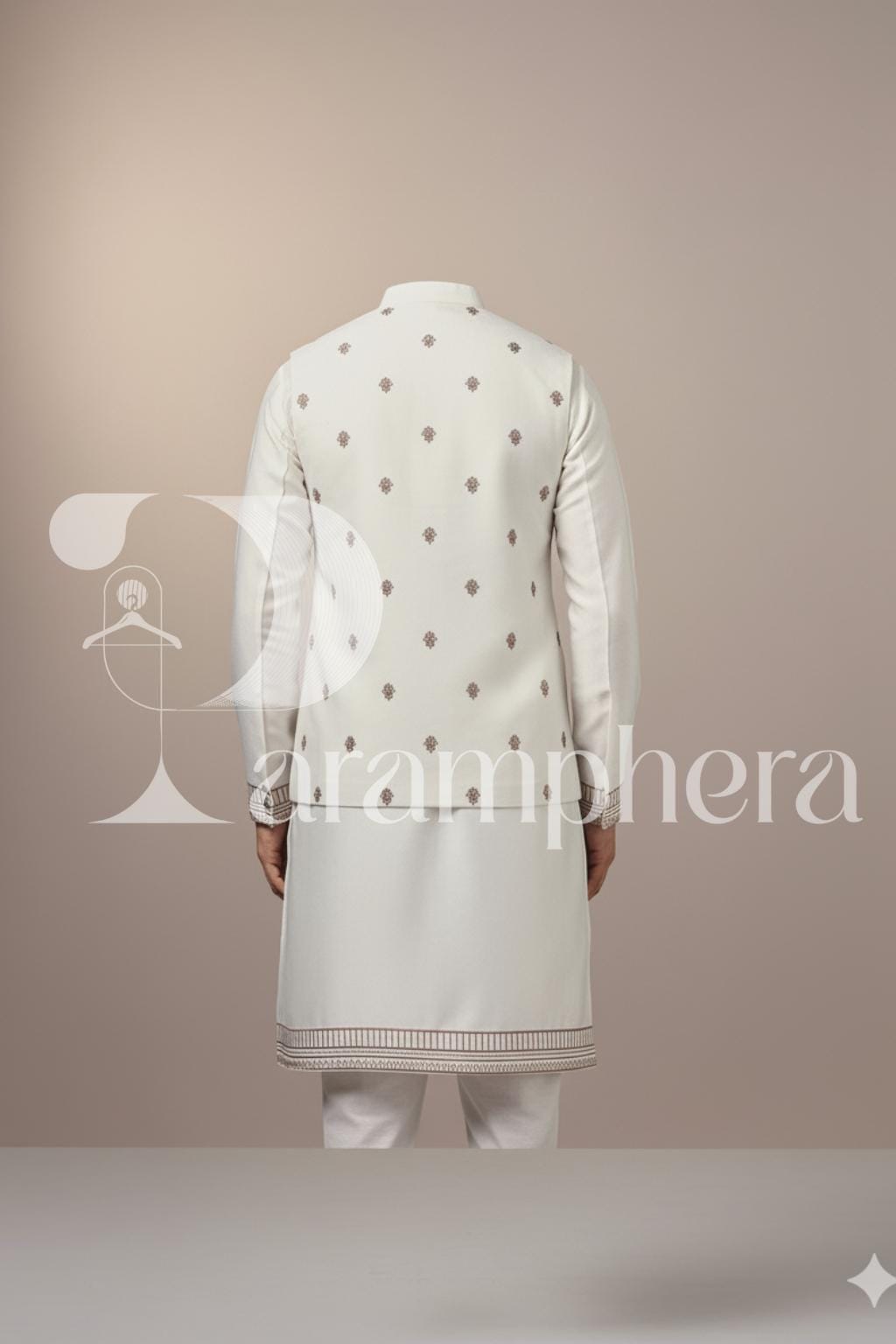 Hand-Embroidered Kurta Set: Modern Indian Wedding Outfit