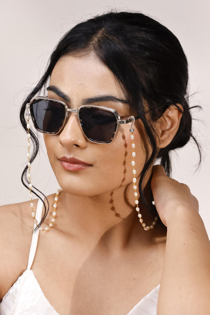 Handmade Pearl Sunglass Chain | Gold Eyeglass Holder