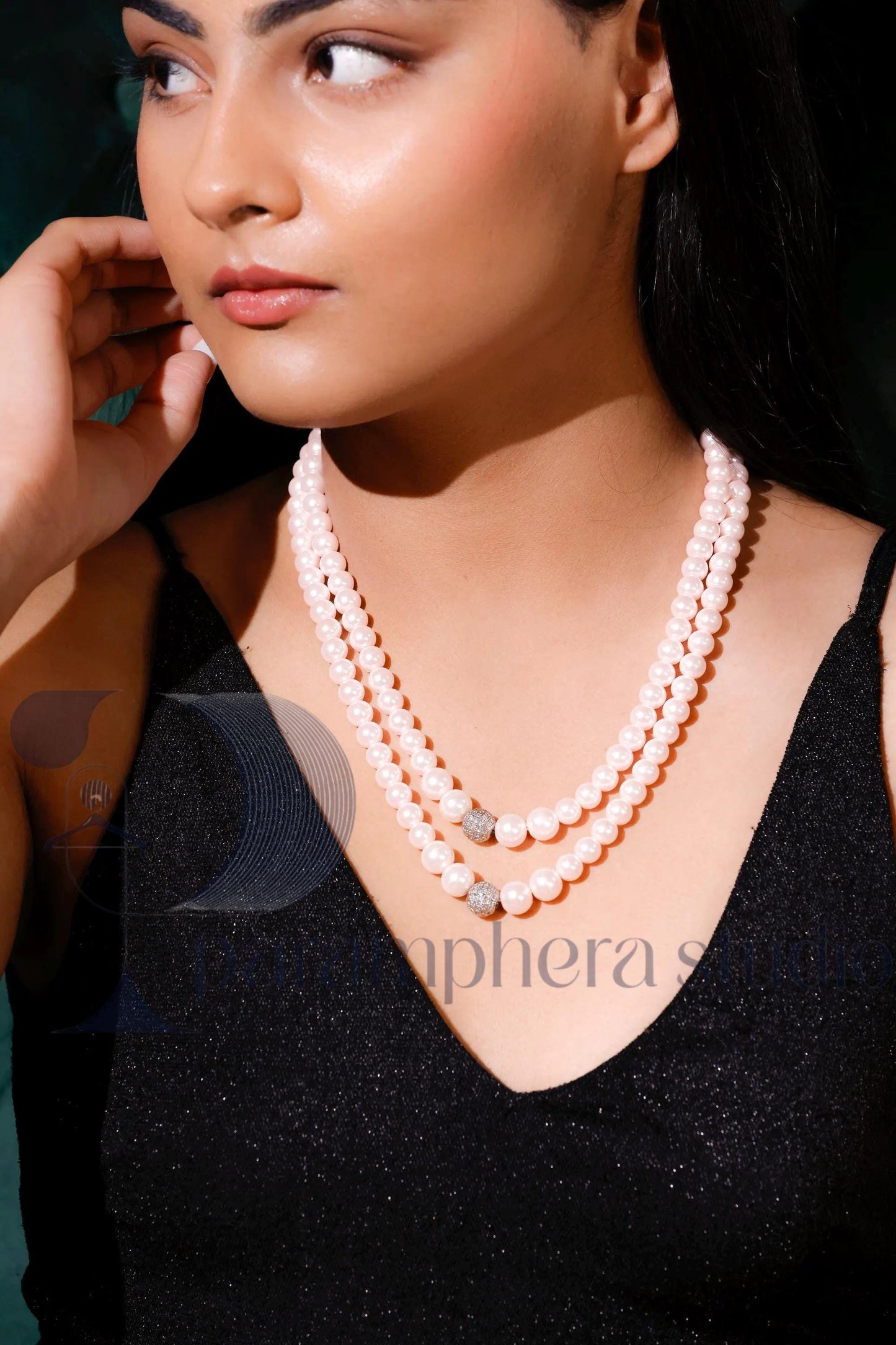 Pink Pearl Choker | Double Strand Blush Layered Necklace | Bridesmaids Gift | Wedding Jewelry for Wife