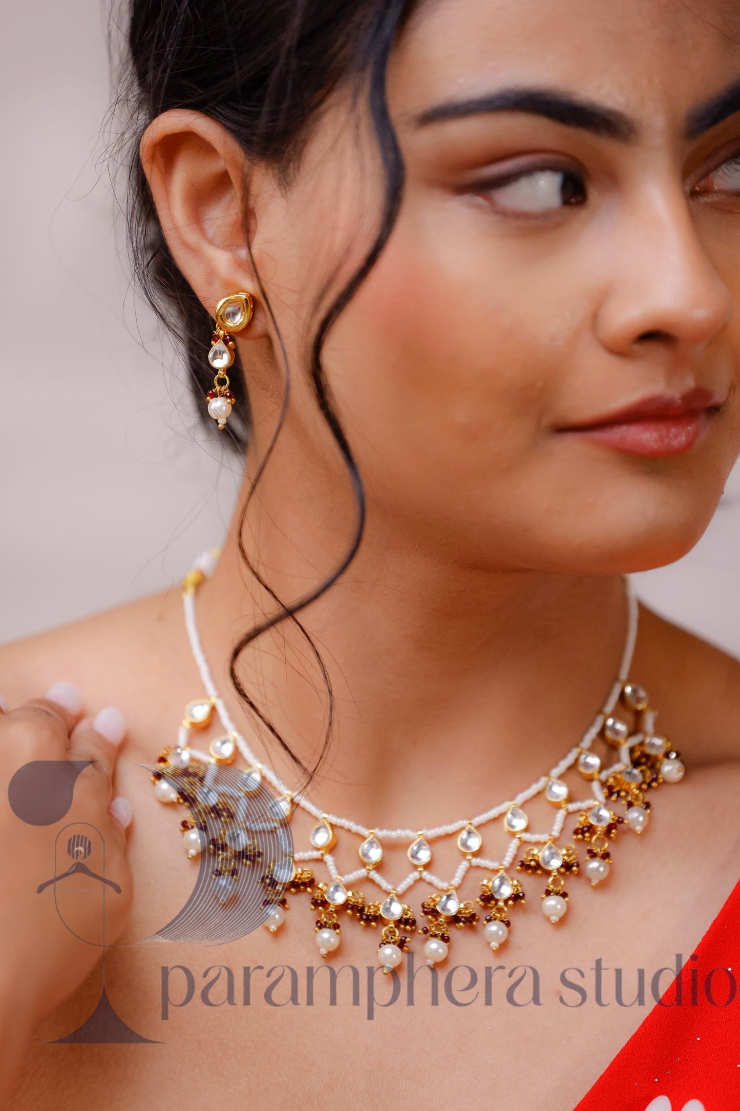 Handmade Kundan Pearl Choker Set | Indian Wedding Jewelry