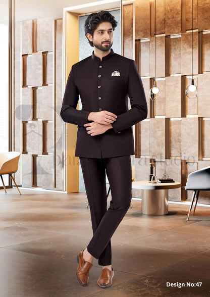 Handmade Wool Blend 3-Piece Suit | Custom Fit Wedding Outfit